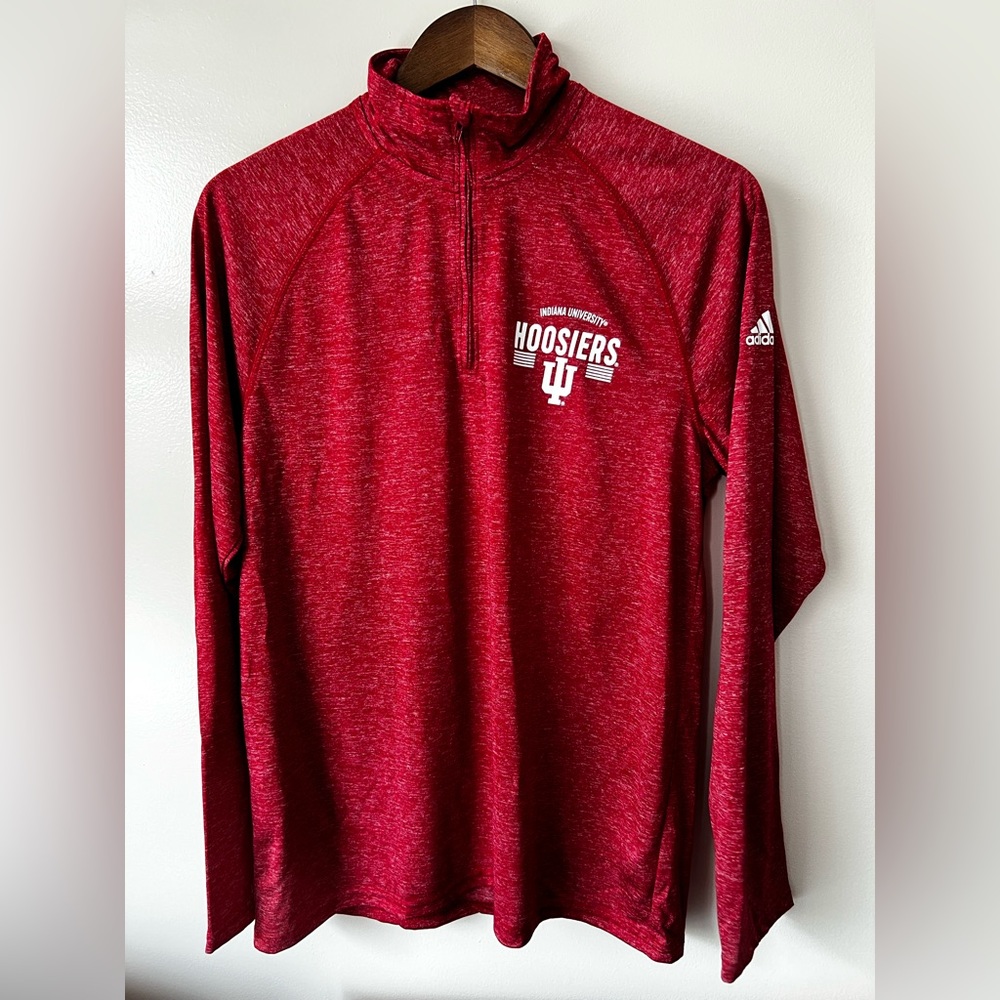 Indiana University Hoosiers Quarter Zip adidas Shirt